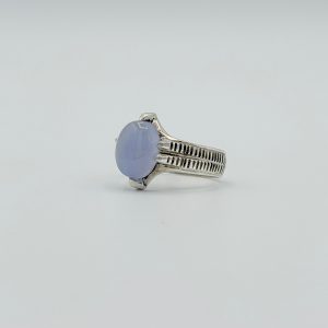 انگشتر نقره دست ساز چهارچنگنجفی یمنی کبود کد MT-00040