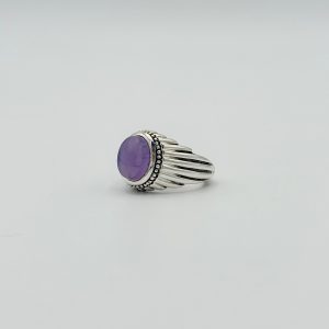 انگشتر عقیق یمن سوسنی طبیعی نقره دست ساز کد MT-00042
